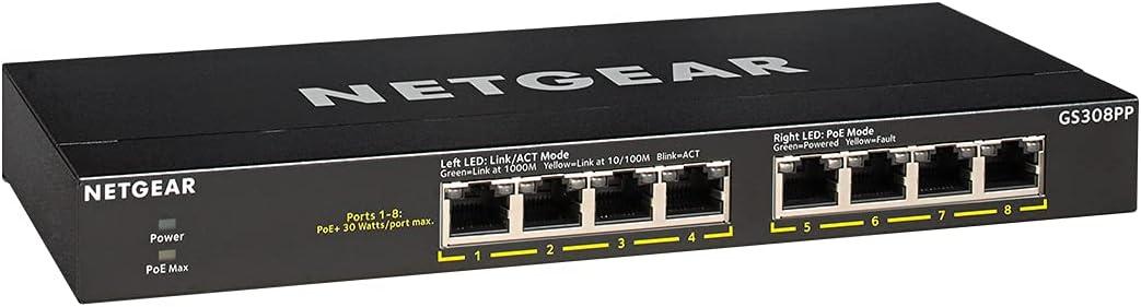 image:imageNETGEAR 16Port PoE Gigabit Ethernet Unmanaged Essentials Switch GS316P with 16 x PoE 115W Desktop or Wall MountUnmanaged