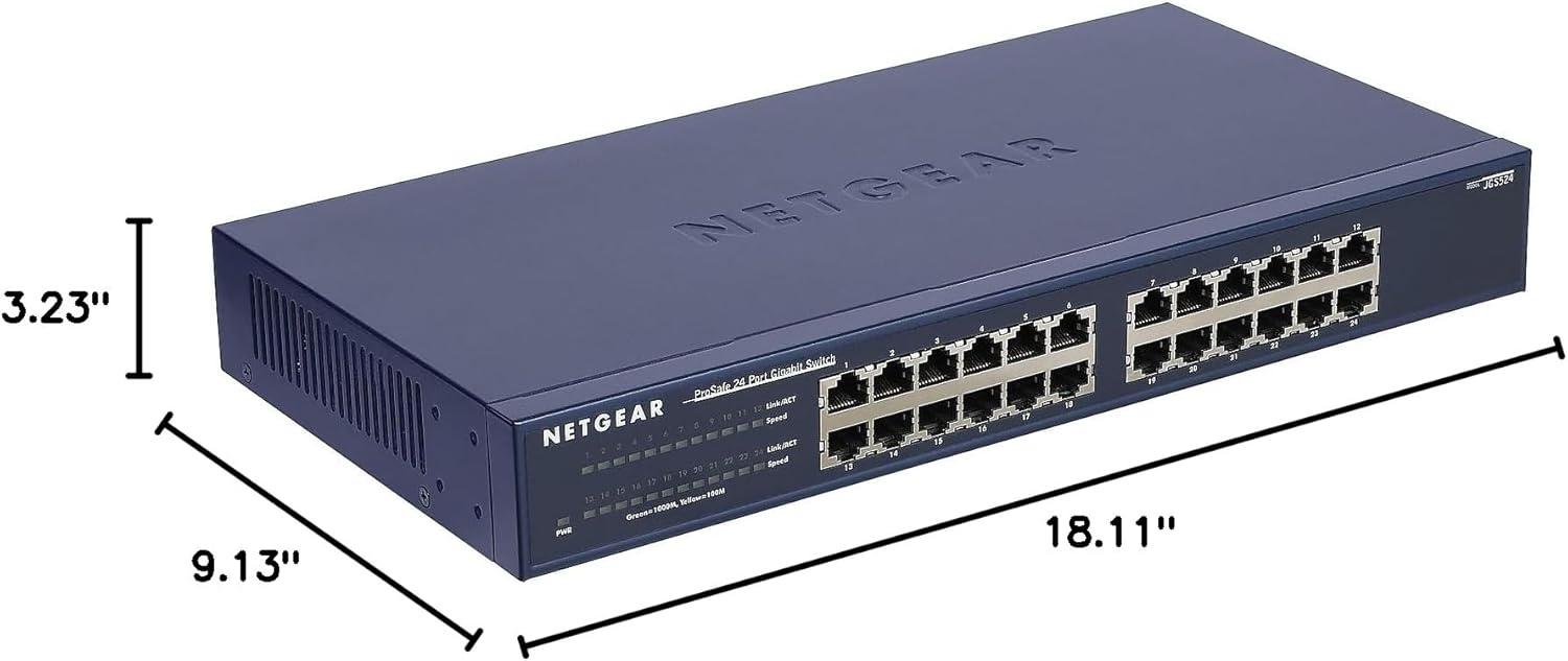 image:imageNETGEAR 5Port Gigabit Ethernet Unmanaged Switch GS105NA Desktop or Wall Mount and Limited Lifetime Protection24Port