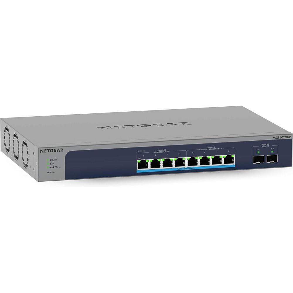 image:imageNETGEAR 10Port PoE Gigabit Ethernet Smart Switch GS110TP  Managed with 8 x PoE  55W 2 x 1G SFP Optional Insight Cloud Management Desktop or Wall Mount and Limited Lifetime Protection10 Port