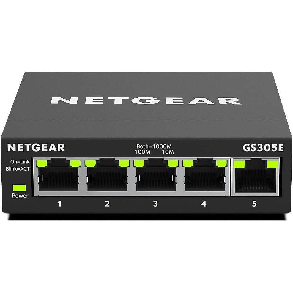 image:imageNETGEAR 24Port Gigabit Ethernet Unmanaged Essentials Switch GS324  Desktop Wall or Rackmount Silent Operation5 Port with Enhanced Features