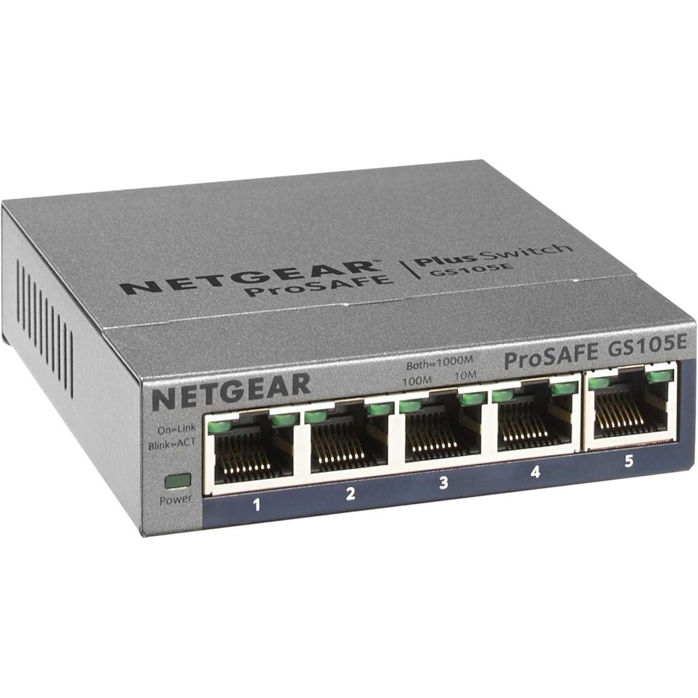image:imageNETGEAR 5Port Gigabit Ethernet Unmanaged Switch GS105NA  Desktop or Wall Mount and Limited Lifetime Protection5Port