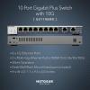 NETGEAR 10-Port Gigabit/10G Ethernet Plus Switch (GS110EMX) – Managed, with 8 x 1G, 2 x 10G/Multi-gig, Desktop, Wall or Rackmount, and Limited Lifetime Protection(Plus)