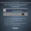 NETGEAR 10-Port PoE Gigabit Ethernet Smart Switch (GS110TP) – Managed, with 8 x PoE+ @ 55W, 2 x 1G SFP, Optional Insight Cloud Management, Desktop or Wall Mount, and Limited Lifetime Protection(10 Port)