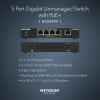 NETGEAR 16-Port PoE+ Gigabit Ethernet Unmanaged Essentials Switch (GS316P) – with 16 x PoE+ @ 115W, Desktop or Wall Mount(Unmanaged)
