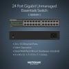 NETGEAR 24-Port Gigabit Ethernet Unmanaged Essentials Switch (GS324) – Desktop, Wall, or Rackmount, Silent Operation(24 port)