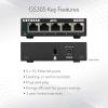 NETGEAR 24-Port Gigabit Ethernet Unmanaged Essentials Switch (GS324) – Desktop, Wall, or Rackmount, Silent Operation(5 Port)