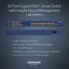NETGEAR 26-Port Managed PoE Gigabit Switch (GS724TPP) – Ethernet Smart Switch, Optional Insight Cloud Management, 24 x PoE+ @ 380W, 2 x 1G SFP, Desktop or Rackmount, and Limited Lifetime Protection
