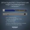 NETGEAR 28-Port Ultra60 PoE Gigabit Ethernet Smart Switch (GS728TXUP)- Managed, with 16 x PoE+ and 8 x PoE++ @ 420W, 4 x 10G SFP+, Optional Insight Cloud Management, Desktop or Rack Mount