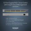NETGEAR 52-Port PoE Gigabit Ethernet Smart Switch (GS752TP) – Managed, Optional Insight Cloud Management, 48 x PoE+ @ 380W, 4 x 1G SFP, Desktop or Rackmount, (Renewed)(52 port | 48xPoE+ 380W | 4xSFP)