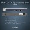 NETGEAR 8-Port 10G Multi-Gigabit Ethernet Unmanaged Switch (XS508M) – with 1 x 10G SFP+, Desktop or Rackmount, and Limited Lifetime Protection(5 port | Multi-Gig | 1xSFP)