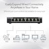 NETGEAR 8-Port Gigabit Ethernet Plus Switch (GS308E) – Desktop or Wall Mount, Home Network Hub, Office Ethernet Splitter, Silent Operation(Single Pack)