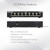 NETGEAR 8-Port Gigabit Ethernet Plus Switch (GS308E) – Desktop or Wall Mount, Home Network Hub, Office Ethernet Splitter, Silent Operation(Single Pack)