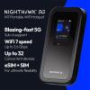 NETGEAR Nighthawk 5G M7 Portable WiFi Hotspot with eSIM – Supports eSIM & Physical SIM – Unlocked 5G/4G LTE Mobile Router – for Travel, Work – WiFi 7-3.6 Gbps, 140+ Countries, 32 Devices (MH7150)