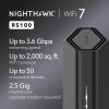 NETGEAR Nighthawk Dual-Band WiFi 7 Router (RS90) – Router Only, BE3600 Wireless Speed (up to 3.6 Gbps) – Covers up to 2,000 sq. ft., 50 Devices – 2.5 Gig Internet Port – Free Expert Help(3.6Gbps  2.5G Port)