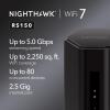 NETGEAR Nighthawk Dual-Band WiFi 7 Router (RS90) – Router Only, BE3600 Wireless Speed (up to 3.6 Gbps) – Covers up to 2,000 sq. ft., 50 Devices – 2.5 Gig Internet Port – Free Expert Help(5.0Gbps  2.5G Port)