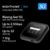 NETGEAR Nighthawk M6 Pro Mobile Hotspot 5G mmWave, 8Gbps, Unlocked, AT&T, T-Mobile, Verizon International Roaming 125 Countries, WiFi 6E, Portable Device for Travel, Modem Wireless Router (MR6550)(5G Hotspot  2.5Gbps)