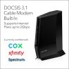 NETGEAR Nighthawk Modem Router Combo (CAX30) DOCSIS 3.1 Cable Modem and WiFi 6 Router – AX2700 2.7 Gbps – Compatible with Xfinity, Spectrum, Cox, and More – Gigabit Wireless Internet
