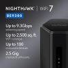 NETGEAR Nighthawk Tri-Band WiFi 7 Router (RS300) – Router Only, BE9300 Wireless Speed (up to 9.3 Gbps) – Covers up to 2,500 sq. ft., 100 Devices – 2.5 Gig Internet Port – Free Expert Help((NEW) 9.3Gbps  2.5G Port)