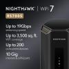 NETGEAR Nighthawk Tri-Band WiFi 7 Router (RS300) – Router Only, BE9300 Wireless Speed (up to 9.3 Gbps) – Covers up to 2,500 sq. ft., 100 Devices – 2.5 Gig Internet Port – Free Expert Help(19Gbps  10G Port)