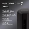 NETGEAR Nighthawk WiFi 7 Router (BE17000) – Router Only, 17 Gbps Wireless Speed, 10 Gig Internet Port, Tri-Band for Gaming, Covers 3,300 sq. ft., 150 Devices, VPN – Free Expert Help(5.0Gbps  2.5G Port)