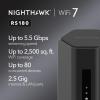 NETGEAR Nighthawk WiFi 7 Router (BE17000) – Router Only, 17 Gbps Wireless Speed, 10 Gig Internet Port, Tri-Band for Gaming, Covers 3,300 sq. ft., 150 Devices, VPN – Free Expert Help(5.5Gbps  2.5G Port)