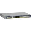 NETGEAR 52-Port PoE Gigabit Ethernet Smart Switch (GS752TP) – Managed, Optional Insight Cloud Management, 48 x PoE+ @ 380W, 4 x 1G SFP, Desktop or Rackmount, and Limited Lifetime Protection