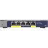 Netgear GS105PE-100NAS 5-PORT PROSAFE PLUS GIGABIT SWITCH POWERED BY POE AND CAN ALSO PROVIDE POE POWER