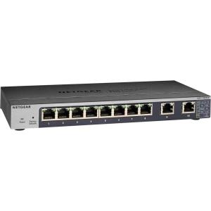 NETGEAR 10-Port Gigabit/10G Ethernet Plus Switch (GS110EMX) – Managed, with 8 x 1G, 2 x 10G/Multi-gig, Desktop, Wall or Rackmount, and Limited Lifetime Protection(Plus)