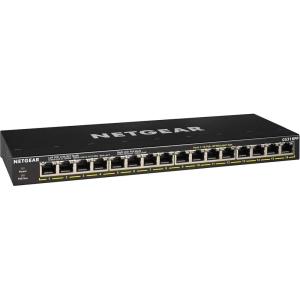 NETGEAR 16-Port Gigabit Ethernet Unmanaged PoE+ Switch (GS316PP) – with 16 x PoE+ @ 183W, Desktop/Rackmount/Wallmount, Sturdy Metal (GS316PP-100) (Renewed)(16 port | 16xPoE+ 183W)