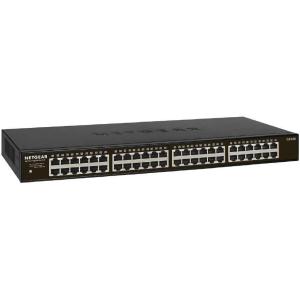 NETGEAR 24-Port Gigabit Ethernet Unmanaged Essentials Switch (GS324) – Desktop, Wall, or Rackmount, Silent Operation(48 port)