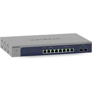 NETGEAR 8-Port Gigabit Ethernet Smart Switch (GS108T) – Managed, with 1 x PD Port, Optional Insight Cloud Management, Desktop or Wall Mount, Silent Operation, and Limited Lifetime Protection(Smart)