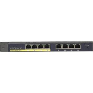 NETGEAR 8-Port PoE Gigabit Ethernet Plus Switch (GS108PEv3) – Managed, with 4 x PoE @ 53W, Desktop or Wall Mount, and Limited Lifetime Protection(8-Port)