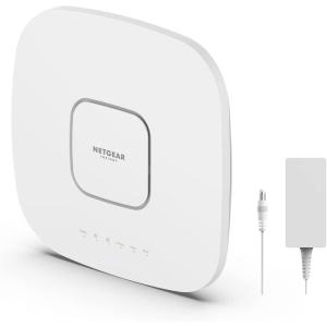 NETGEAR Cloud Managed Wireless Access Point (WAX620) – WiFi 6 Dual-Band AX3600 Speed | Up to 256 Client Devices | 802.11ax | Insight Remote Management | PoE+ Powered or AC Adapter (not Included)(AXE7800 | WiFi 6E | PoE++)
