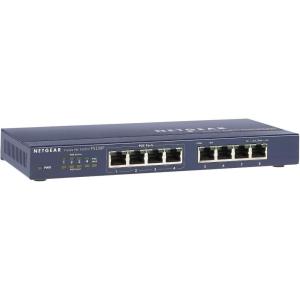 NETGEAR FS108PNA 8 Port Fast Ethernet Unmanaged Switch, 4xPoE 56W, ProSAFE Lifetime Protection (FS108P)