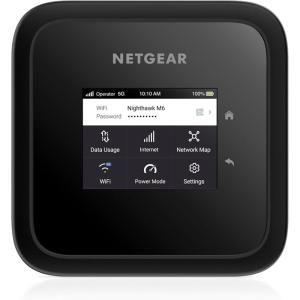 NETGEAR Nighthawk M6 Pro Mobile Hotspot 5G mmWave, 8Gbps, Unlocked, AT&T, T-Mobile, Verizon International Roaming 125 Countries, WiFi 6E, Portable Device for Travel, Modem Wireless Router (MR6550)(5G Hotspot  2.5Gbps)