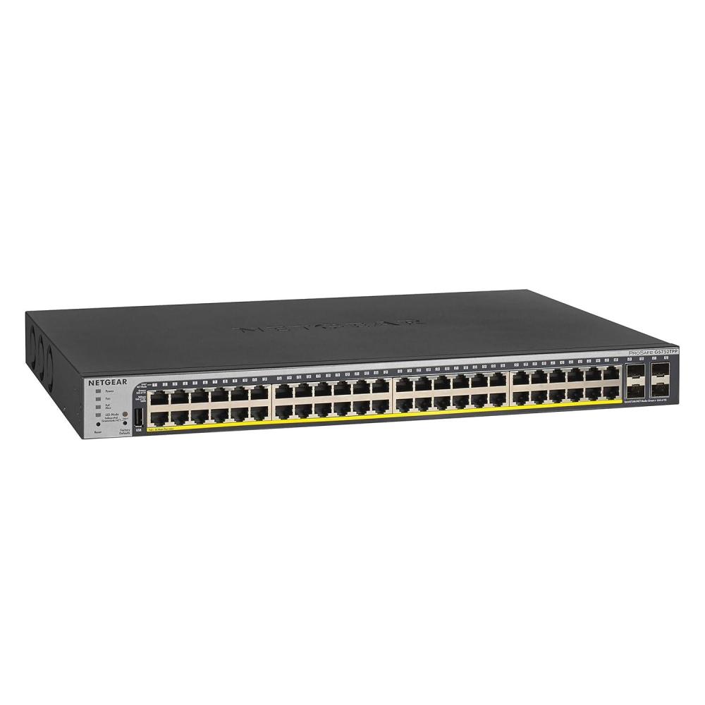 image:imageNETGEAR 26Port Gigabit Ethernet Smart Managed Pro PoE Switch GS724TPP  with 24 x PoE  380W 2 x 1G SFP DesktopRackmount Renewed52 port  48xPoE 760W  4xSFP