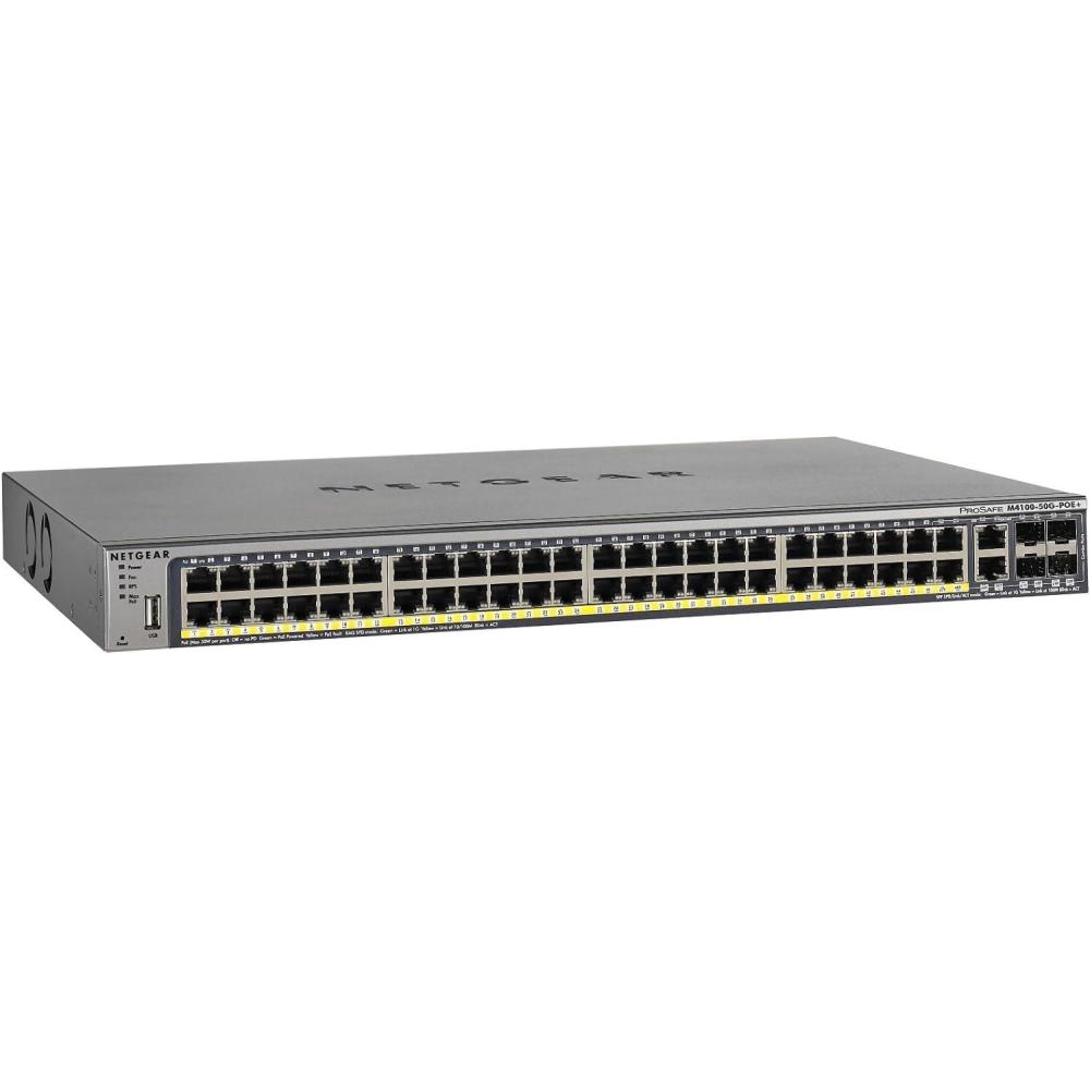 image:imageNetgear ProSafe GSM7248P 48Port Layer 2 GbE PoE Managed Switch M410050GPOE Renewed