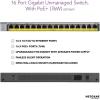 NETGEAR 16-Port Gigabit Ethernet Unmanaged PoE Switch (GS116LP) – with 16 x PoE+ @ 76W Upgradeable, Desktop/Rackmount, and ProSAFE Limited Lifetime Protection (Renewed)(16 port | 16xPoE+ 76W)