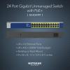NETGEAR 24-Port Gigabit Ethernet Unmanaged PoE Switch (GS524PP) – with 24 x PoE+ @ 300W, Desktop or Rackmount, and Limited Lifetime Protection (Renewed)(24 port | 24xPoE+ 300W)