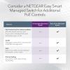 NETGEAR 5-Port PoE Gigabit Ethernet Unmanaged Essentials Switch (GS305P) – with 4 x PoE+ @ 63W, Desktop or Wall Mount