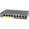 NETGEAR 8-Port Gigabit Ethernet Smart Managed Plus PoE Network Switch, Hub, Internet Splitter (GS108PE) – with 4 x PoE @ 53W Upgradeable, Desktop/Rackmount, and ProSAFE Lifetime Protection(8 Port | 4xPoE 53W)