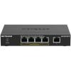 NETGEAR 8-Port Gigabit Ethernet Smart Managed Plus PoE Network Switch, Hub, Internet Splitter (GS108PE) – with 4 x PoE @ 53W Upgradeable, Desktop/Rackmount, and ProSAFE Lifetime Protection(5 Port | 4 x PoE+ 83W)