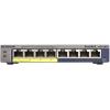 NETGEAR 8-Port Gigabit Ethernet Smart Managed Plus PoE Network Switch, Hub, Internet Splitter (GS108PE) – with 4 x PoE @ 53W Upgradeable, Desktop/Rackmount, and ProSAFE Lifetime Protection(8 Port | 4xPoE 53W)