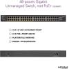 NETGEAR 8-Port Gigabit Ethernet Smart Managed Plus PoE Network Switch, Hub, Internet Splitter (GS108PE) – with 4 x PoE @ 53W Upgradeable, Desktop/Rackmount, and ProSAFE Lifetime Protection(48 Port | 24 x PoE + 380W)