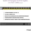 NETGEAR 8-Port Gigabit Ethernet Smart Managed Plus PoE Network Switch, Hub, Internet Splitter (GS108PE) – with 4 x PoE @ 53W Upgradeable, Desktop/Rackmount, and ProSAFE Lifetime Protection(16 x PoE+ 76W | Unmanaged)