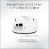 NETGEAR Wireless Access Point (WAX210PA) – WiFi 6 Dual-Band AX1800 Speed | 1 x 1G Ethernet PoE Port | Up to 128 Devices | 802.11ax | WPA3 | Compact Size | Up to 4 SSID Networks | with Power Adapter