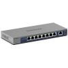 NETGEAR 8-Port 1G/10G Multi-Gigabit Ethernet Unmanaged Switch (GS108MX) – with 1 x 10G/Multi-gig RJ-45 Ethernet Uplink, Desktop or Wall Mount, and Limited Lifetime Protection