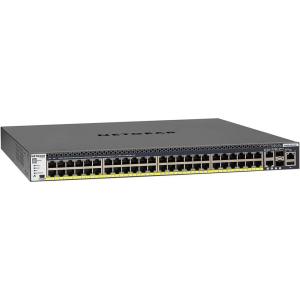 NETGEAR GSM4352PB-100NES 48-Port Fully Managed Switch M4300-52G-PoE+ 48x1G PoE+, 2x10GBASE-T, 2xSFP+, Stackable, 1000W PSU, ProSAFE Lifetime Protection