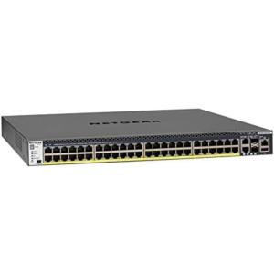 Netgear M4300-52G-PoE+ 48x1G PoE+ 2x10GBASE-T 2xSFP+ Stackable Switch 550W PSU (GSM4352PA-100NES)(52 Port)