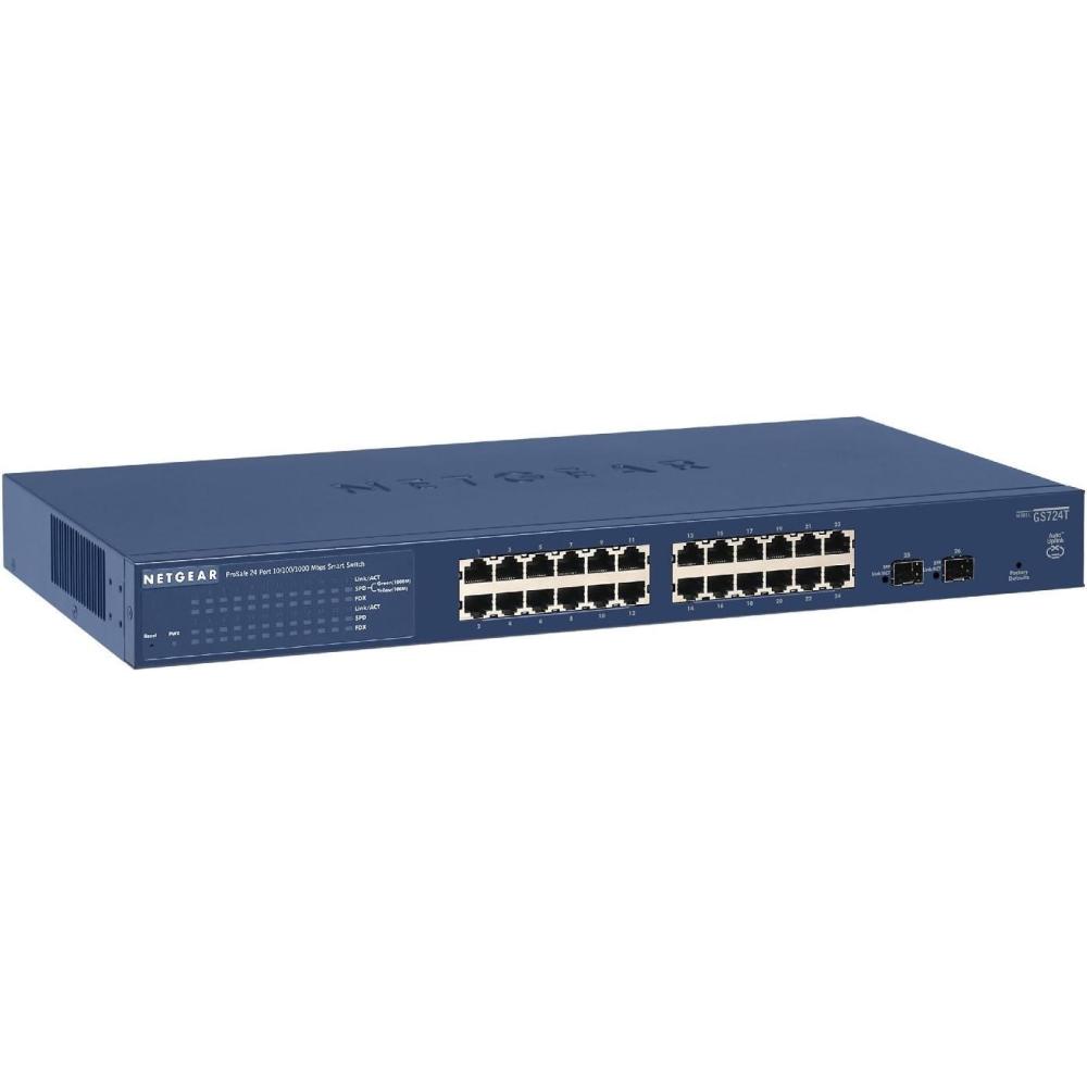 image:imageNetGear FS728TP ProSafe 24Port 10100 Smart Switch w 4 Gigabit Ports and 24 POE Ports